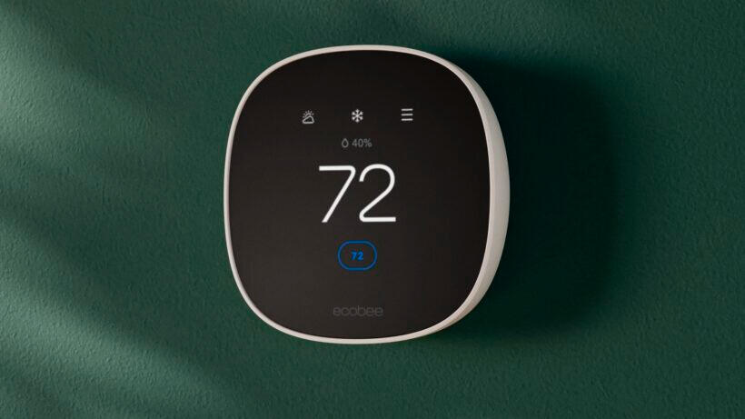 An ecobee thermostat